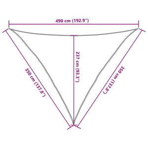 Πανί Σκίασης Μπλε 3,5 x 3,5 x 4,9 μ. 160 γρ./μ² από HDPE - Pakobazaar