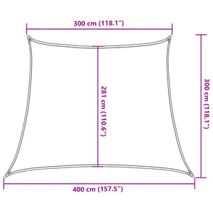 Πανί Σκίασης Κίτρινο 3/4 x 3 μ. από HDPE 160 γρ./μ² - Pakobazaar