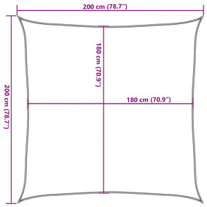 Πανί Σκίασης Κόκκινο 2 x 2 μ. από HDPE 160 γρ./μ² - Pakobazaar