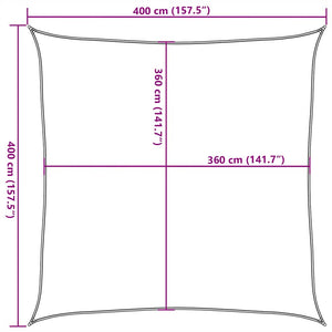 Πανί Σκίασης Κόκκινο 4 x 4 μ. από HDPE 160 γρ./μ² - Pakobazaar