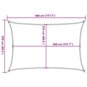 Πανί Σκίασης Κόκκινο 2,5 x 4 μ. από HDPE 160 γρ./μ² - Pakobazaar