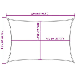 Πανί Σκίασης Κόκκινο 4 x 5 μ. από HDPE 160 γρ./μ² - Pakobazaar