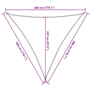 Πανί Σκίασης Κόκκινο 3 x 3 x 3 μ. από HDPE 160 γρ/μ² - Pakobazaar