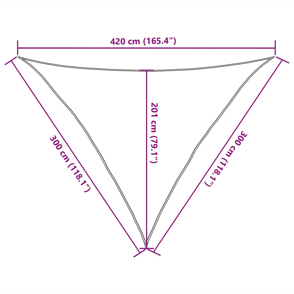 Πανί Σκίασης Κόκκινο 3 x 3 x 4,2 μ. από HDPE 160 γρ/μ²