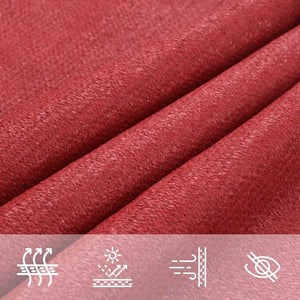 Πανί Σκίασης Κόκκινο 3,5 x 3,5 x 4,9 μ. από HDPE 160 γρ./μ² - Pakobazaar