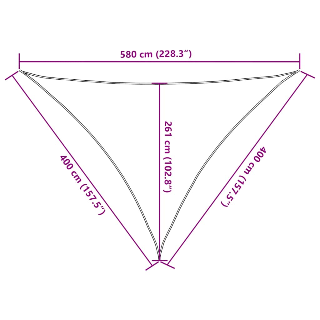 Πανί Σκίασης Κόκκινο 4 x 4 x 5,8 μ. από HDPE 160 γρ./μ²