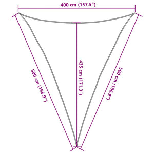 Πανί Σκίασης Κόκκινο 4 x 5 x 5 μ. από HDPE 160 γρ./μ² - Pakobazaar