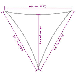 Πανί Σκίασης Κόκκινο 5 x 5 x 5 μ. από HDPE 160 γρ./μ² - Pakobazaar