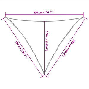 Πανί Σκίασης Κόκκινο 5 x 5 x 6 μ. από HDPE 160 γρ./μ² - Pakobazaar