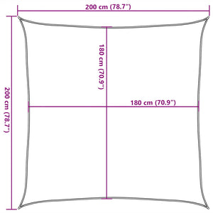 Πανί Σκίασης Πορτοκαλί 2 x 2 μ. από HDPE 160 γρ./μ²