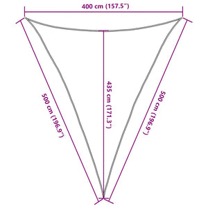 Πανί Σκίασης Πορτοκαλί 4 x 5 x 5 μ. από HDPE 160 γρ./μ²