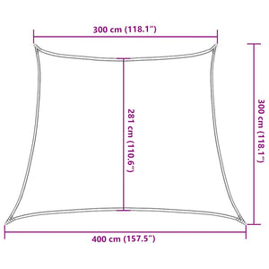 Πανί Σκίασης 160 g/m² Τραπέζιο Πορτοκαλί 3/4x3 μ. HDPE - Pakobazaar