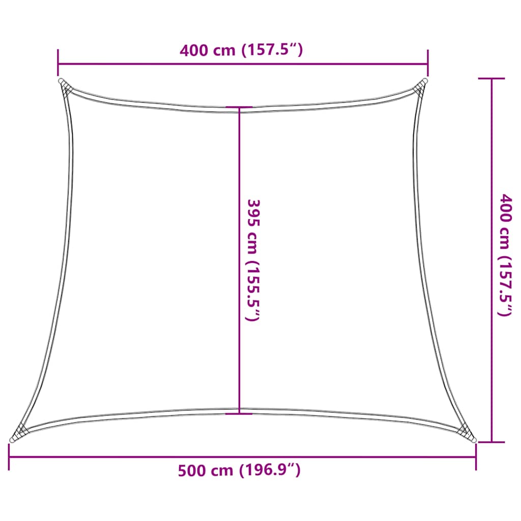 Πανί Σκίασης 160 g/m² Τραπέζιο Πορτοκαλί 4/5x4 μ. HDPE