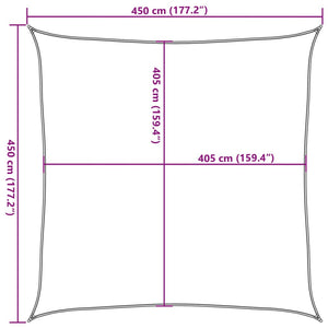 Πανί Σκίασης Μαύρο 4,5 x 4,5 μ. από HDPE 160 γρ./μ² - PAKOBAZAAR