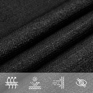 Πανί Σκίασης 160 γρ./μ² Τριγωνικό Μαύρο 3x4x4 μ. HDPE - Pakobazaar