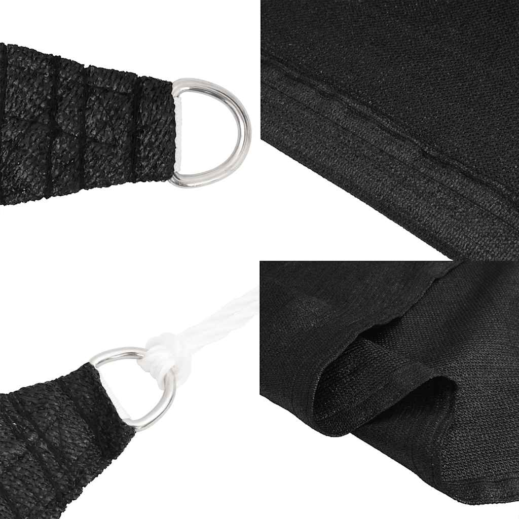 Πανί Σκίασης Μαύρο 4,5 x 4,5 x 4,5 μ. από HDPE 160 γρ./μ² - PAKOBAZAAR