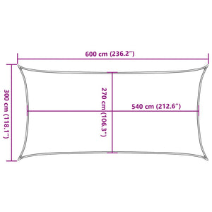 Πανί Σκίασης Καφέ 3 x 6 μ. από HDPE 160 γρ./μ² - Pakobazaar