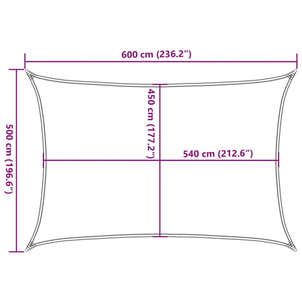 Πανί Σκίασης Καφέ 5x6 μ. από HDPE 160 γρ./μ² - Pakobazaar