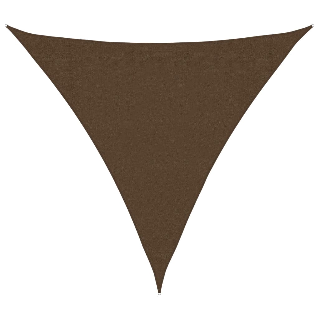 Πανί Σκίασης Καφέ 3,6 x 3,6 x 3,6 μ. από HDPE 160 γρ./μ²