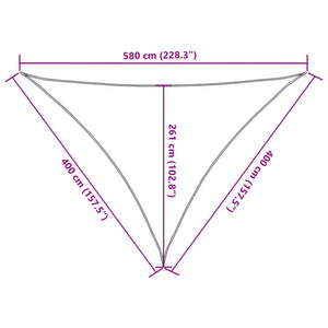 Πανί Σκίασης Καφέ 4 x 4 x 5,8 μ. από HDPE 160 γρ./μ²