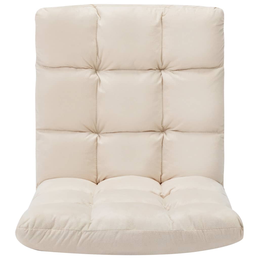 Καρέκλα Δαπέδου Πτυσσόμενη Κρεμ από Μικροΐνες