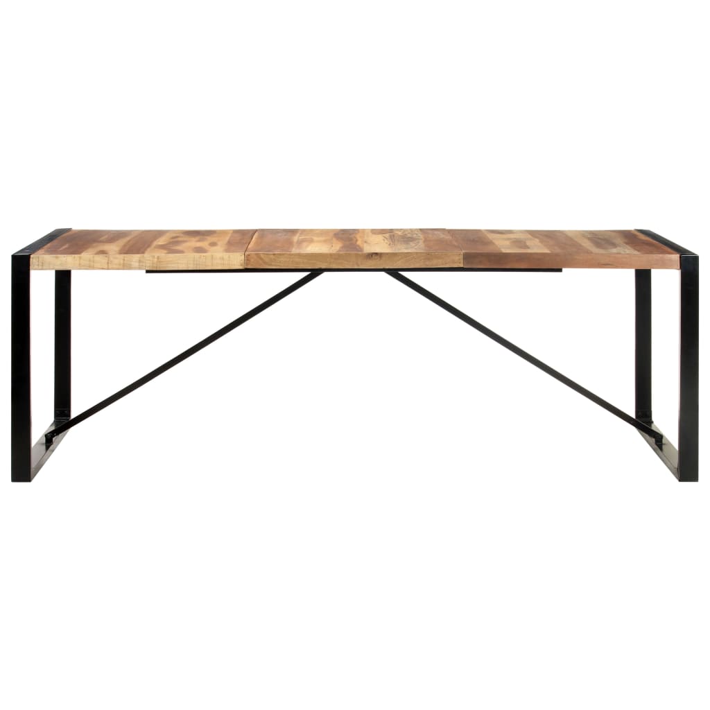 Τραπεζαρία 220 x 100 x 75 εκ. από Μασίφ Ξύλο - Pakobazaar