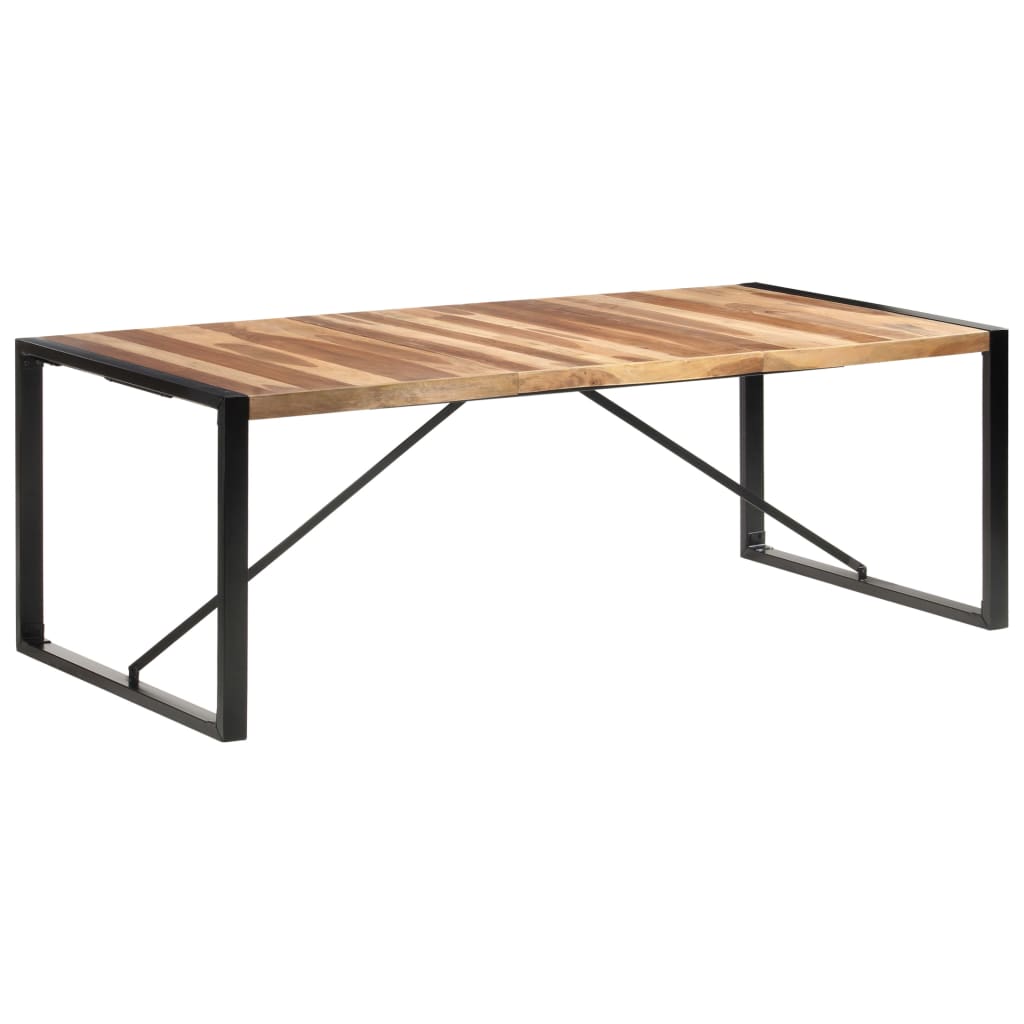 Τραπεζαρία 220 x 100 x 75 εκ. από Μασίφ Ξύλο - Pakobazaar