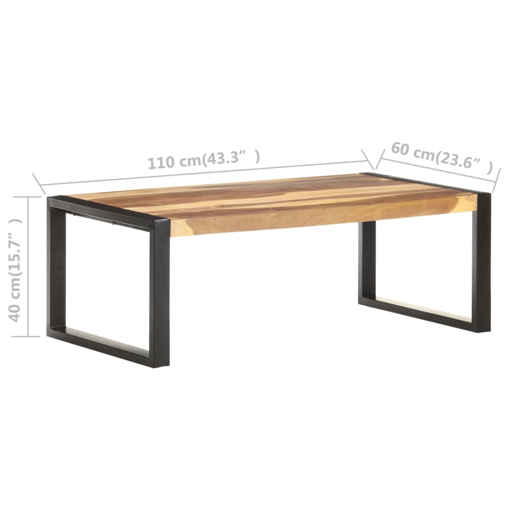 Τραπεζάκι Σαλονιού 110 x 60 x 40 εκ. από Μασίφ Ξύλο