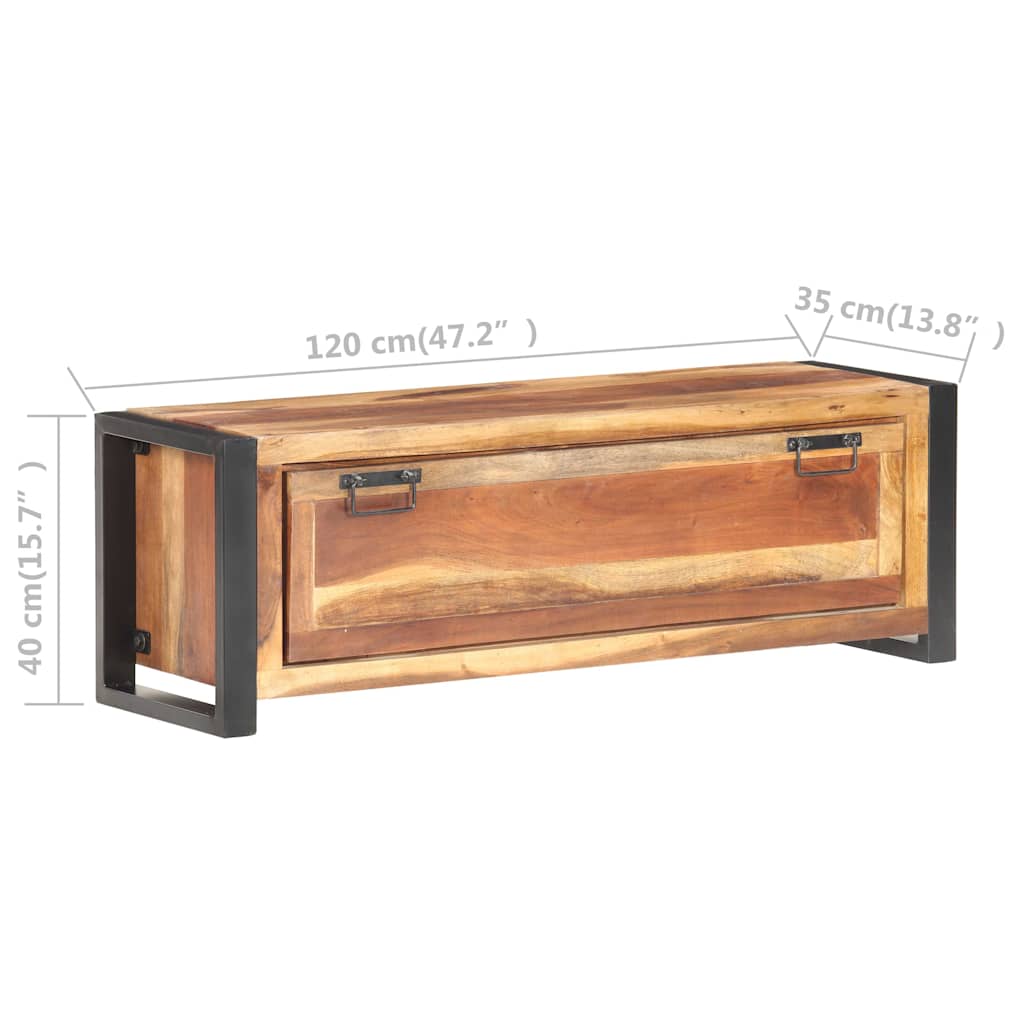 Παπουτσοθήκη 120 x 35 x 40 εκ. από Μασίφ Ξύλο - Pakobazaar