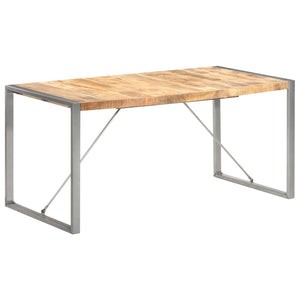 Τραπεζαρία 160 x 80 x 75 εκ. από Μασίφ Ακατέργαστο Ξύλο Μάνγκο