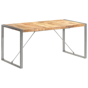 Τραπεζαρία 160 x 80 x 75 εκ. από Μασίφ Ακατέργαστο Ξύλο Μάνγκο