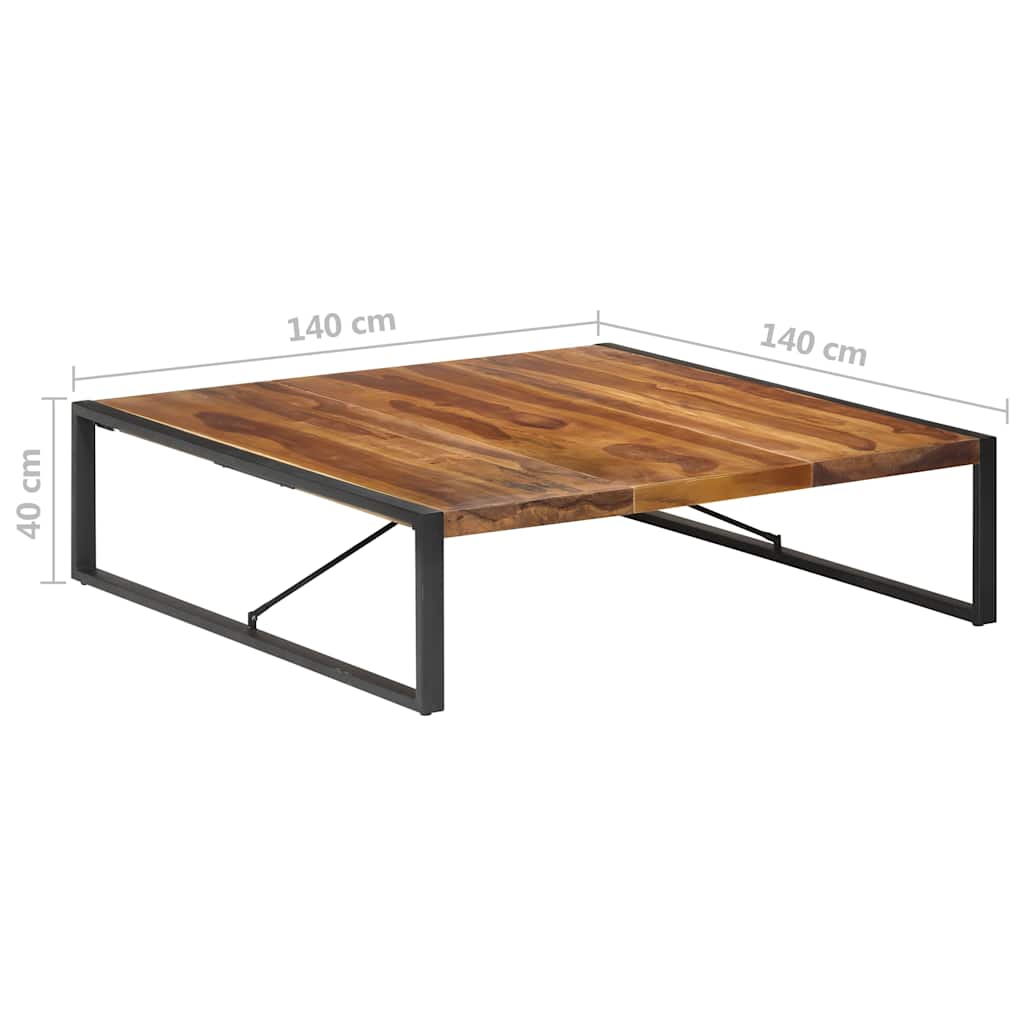 Τραπεζάκι Σαλονιού 140 x 140 x 40 εκ. από Μασίφ Ξύλο