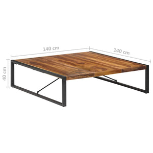 Τραπεζάκι Σαλονιού 140 x 140 x 40 εκ. από Μασίφ Ξύλο