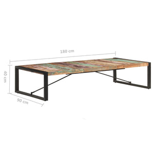 Τραπεζάκι Σαλονιού 180 x 90 x 40 εκ. Μασίφ Ανακυκλωμένο Ξύλο