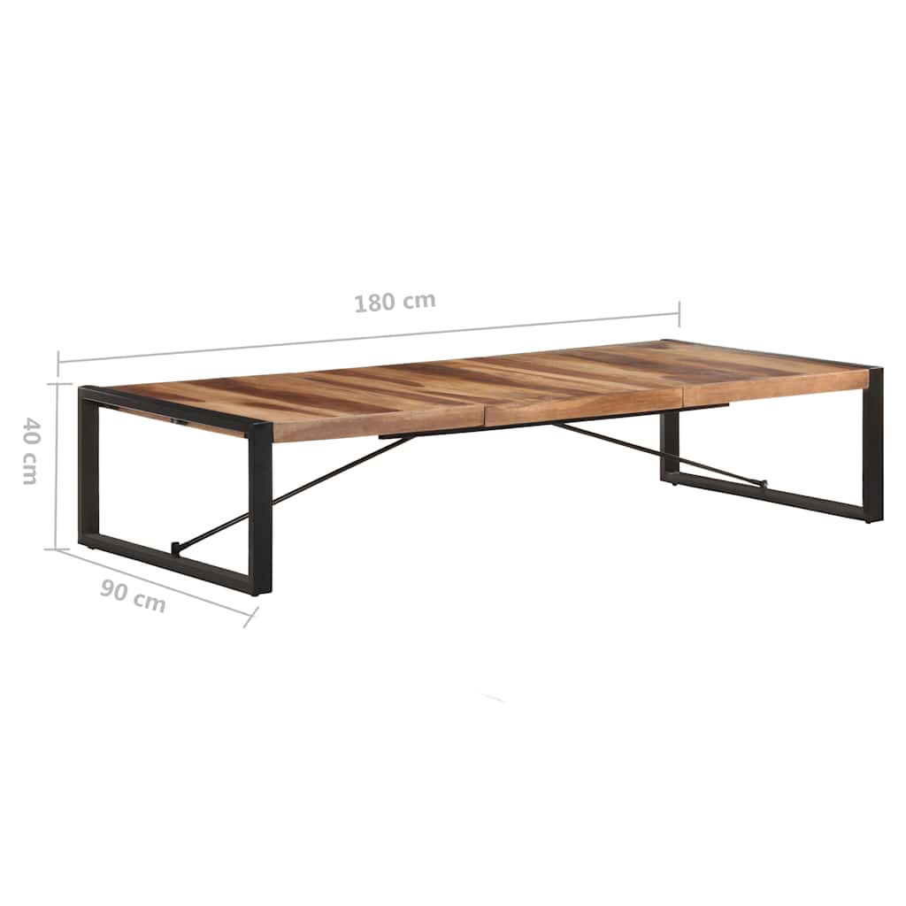 Τραπεζάκι Σαλονιού 180 x 90 x 40 εκ. από Μασίφ Ξύλο