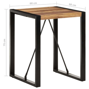 Τραπέζι 60 x 60 x 75 εκ. από Μασίφ Ξύλο Ακακίας - Pakobazaar