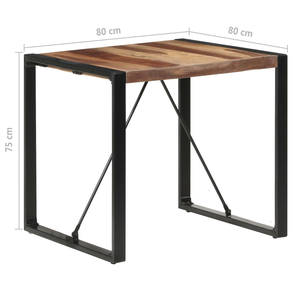 Τραπεζαρία 80 x 80 x 75 εκ. από Μασίφ Ξύλο Ακακίας - Pakobazaar