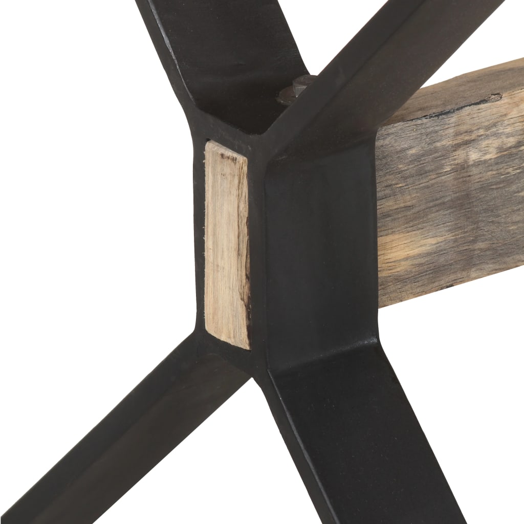 Τραπεζαρία 160 x 80 x 76 εκ. από Ακατέργαστο Ξύλο Μάνγκο