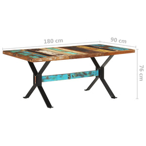 Τραπεζαρία 180 x 90 x 76 εκ. από Μασίφ Ανακυκλωμένο Ξύλο