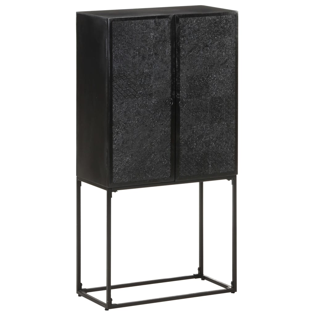 Ντουλάπι Μαύρο 60 x 30 x 120 εκ από Μασίφ Ξύλο Ακακίας & Μάνγκο