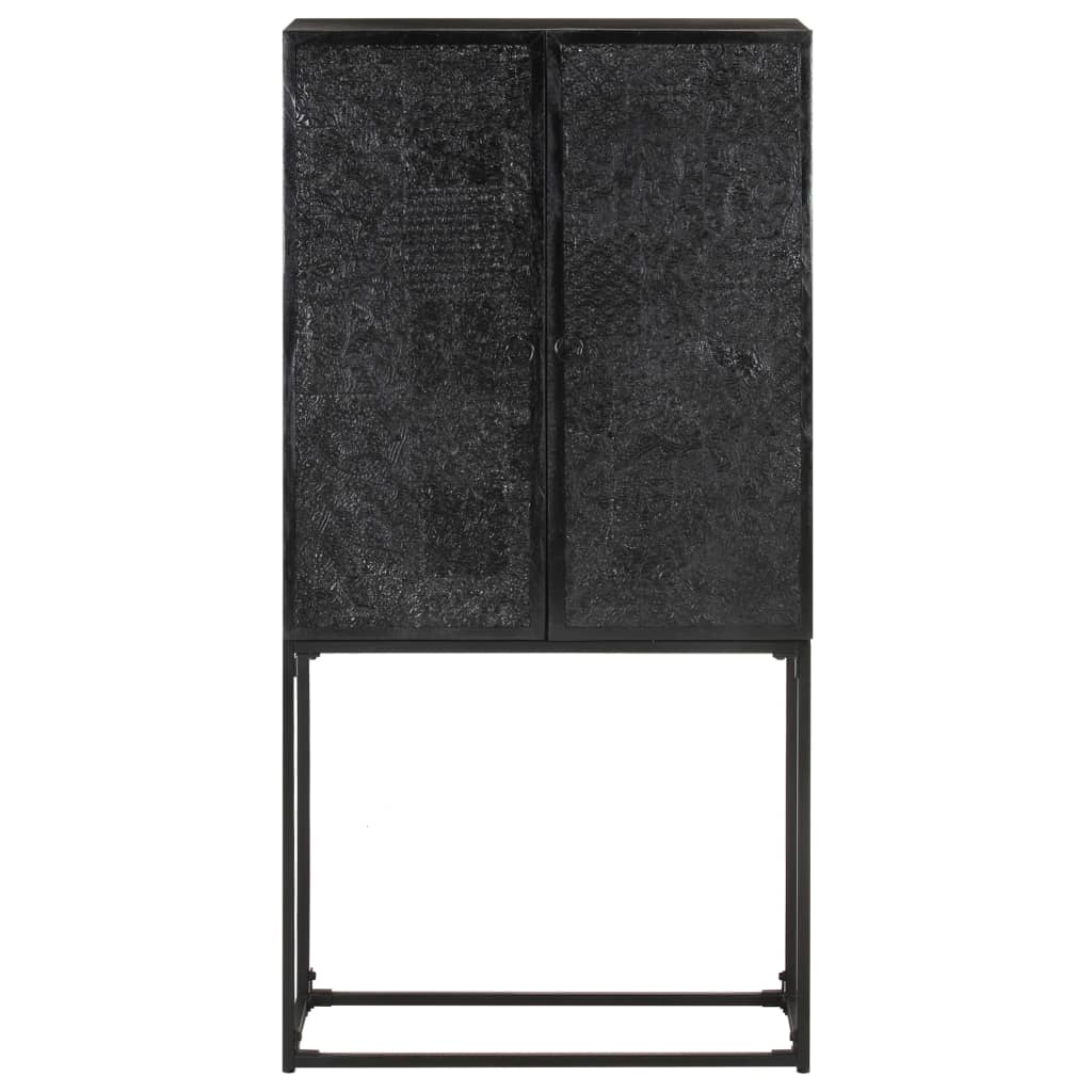 Ντουλάπι Μαύρο 60 x 30 x 120 εκ από Μασίφ Ξύλο Ακακίας & Μάνγκο