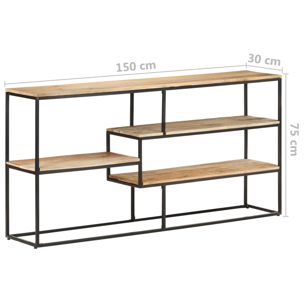 Ραφιέρα 150 x 30 x 75 εκ. από Μασίφ Ξύλο Μάνγκο - Pakobazaar