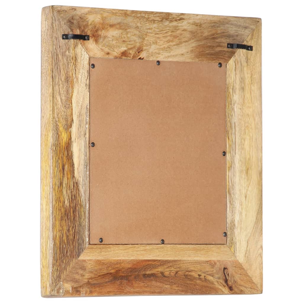 Καθρέφτης Σκαλιστός στο Χέρι 50x50x2,6εκ. από Μασίφ Ξύλο Μάνγκο