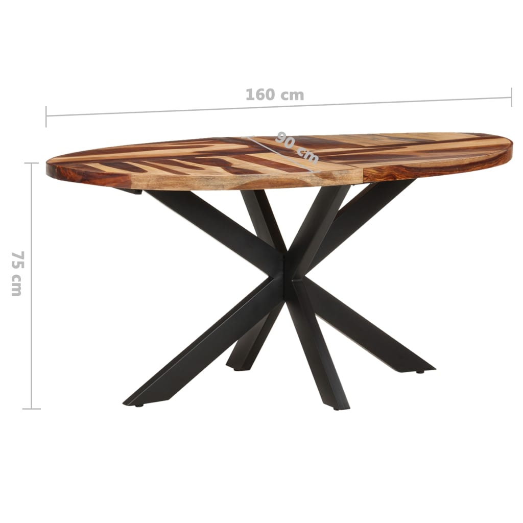 Τραπεζαρία 160 x 90 x 75 εκ. από Μασίφ Ξύλο Ακακίας