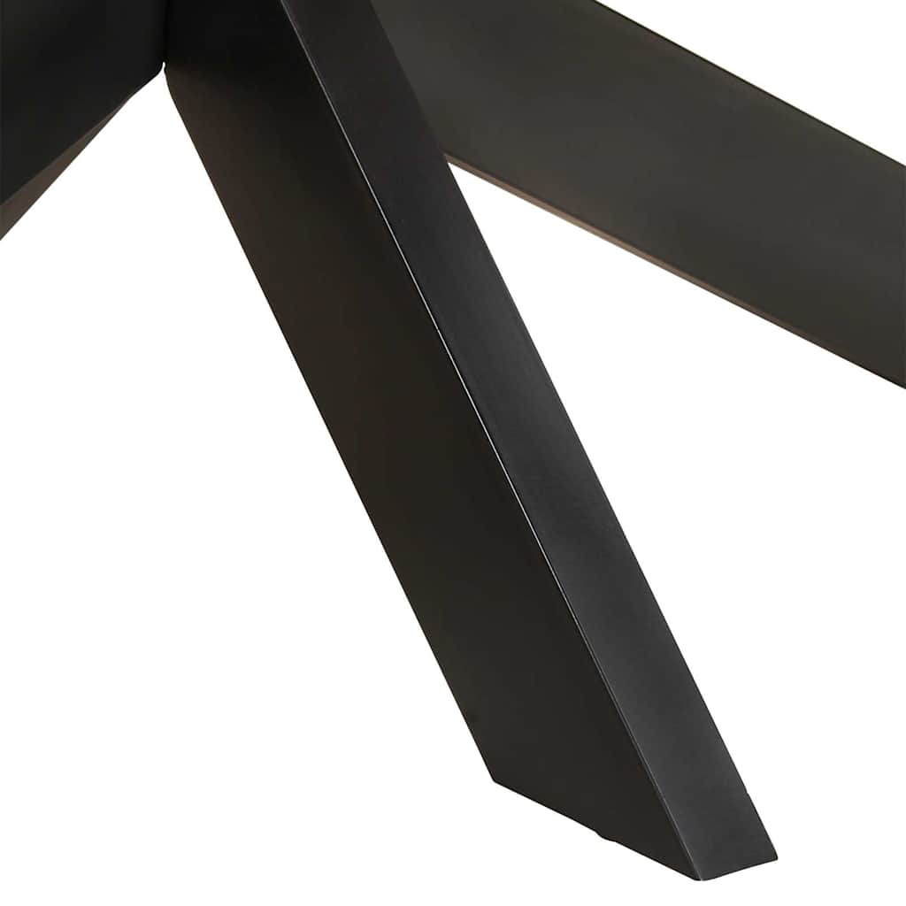 Τραπεζαρία Οβάλ 200 x 100 x 75 εκ. από Ακατέργαστο Ξύλο Μάνγκο - Pakobazaar