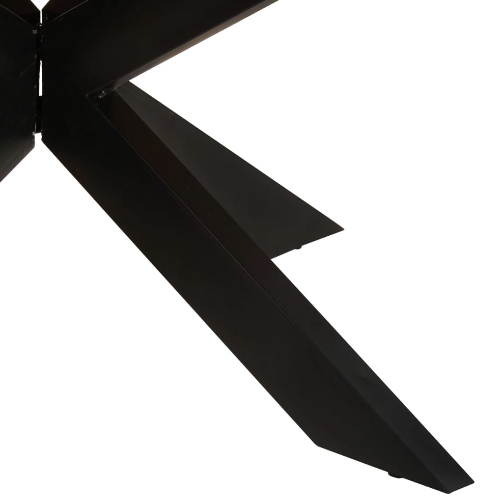 Τραπεζαρία Στρογγυλή 175x75 εκ. Ξύλο Ακακίας & Μελί Φινίρισμα