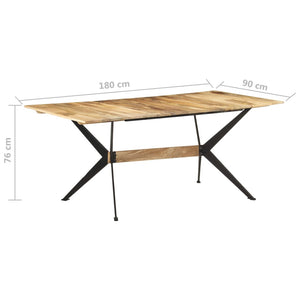 Τραπεζαρία 180 x 90 x 76 εκ. από Μασίφ Ξύλο Μάνγκο