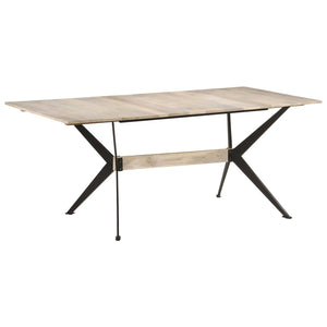 Τραπεζαρία 180 x 90 x 76 εκ. από Μασίφ Ξύλο Μάνγκο