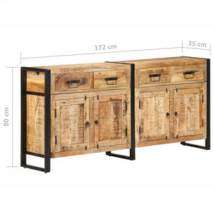 Μπουφές 172 x 35 x 80 εκ. από Μασίφ Ξύλο Μάνγκο