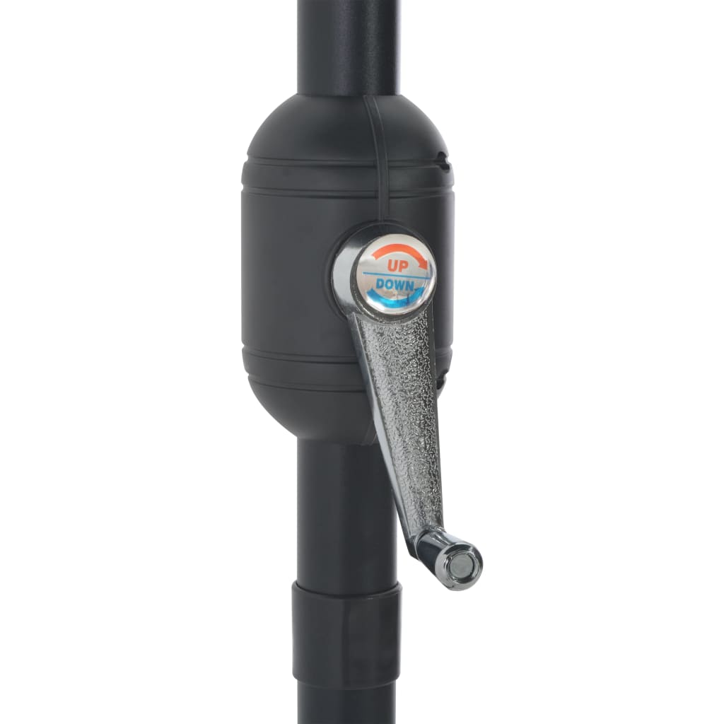 Ομπρέλα Βεράντας Ημικυκλική Τερακότα 270x144x222 εκ Ιστός Αλουμ